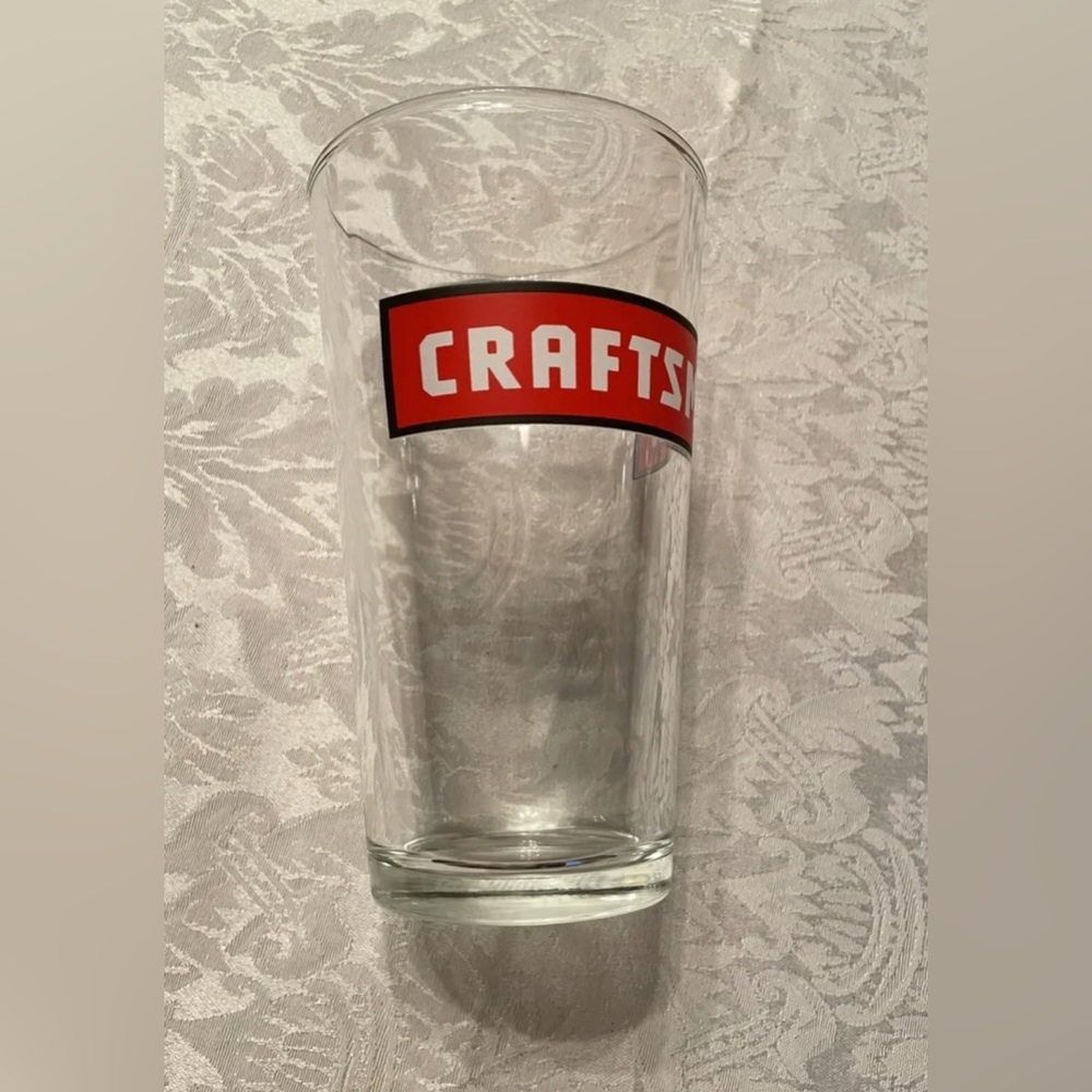 Classic Sears CRAFTSMAN Tools 16oz Pint Beer Glass Cup